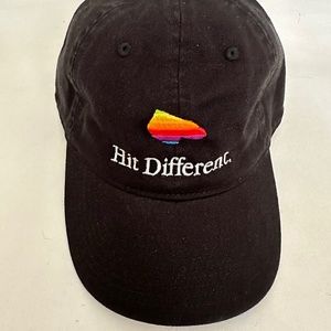Apple Hit Different By Apple Music Zaza World Black Baseball Cap Hat One Size